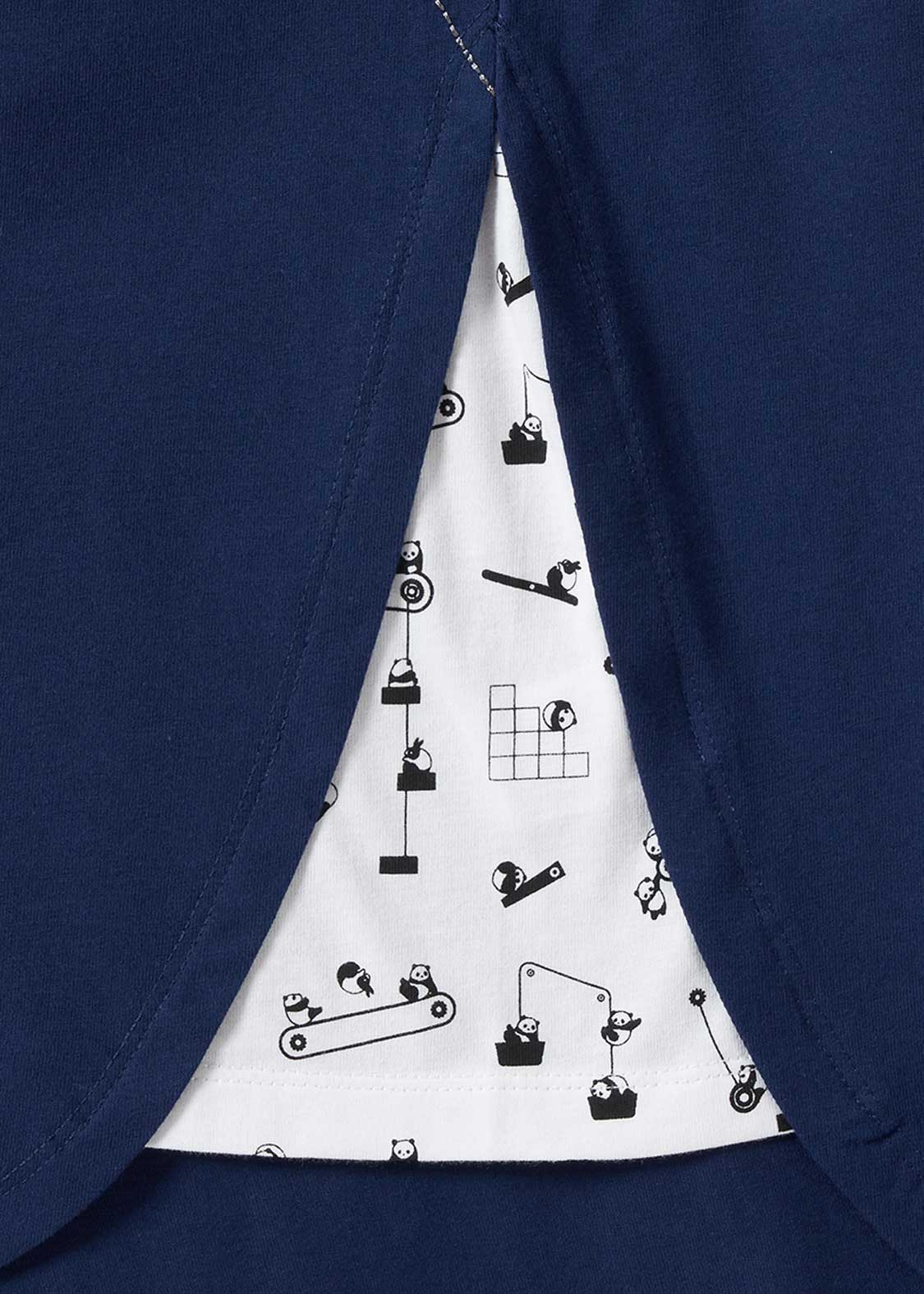 Side Gusset Short Sleeve Tee (Rolling Pandas Factory) - Image 5