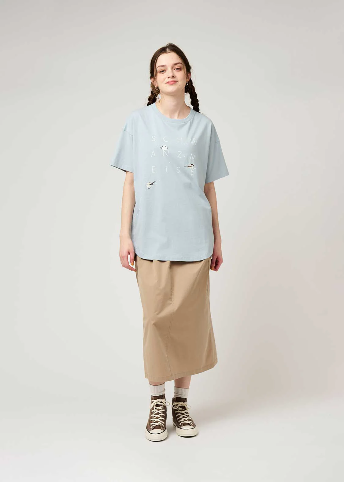 Side Gusset Short Sleeve Tee (Shimaenaga 2) - Image 2