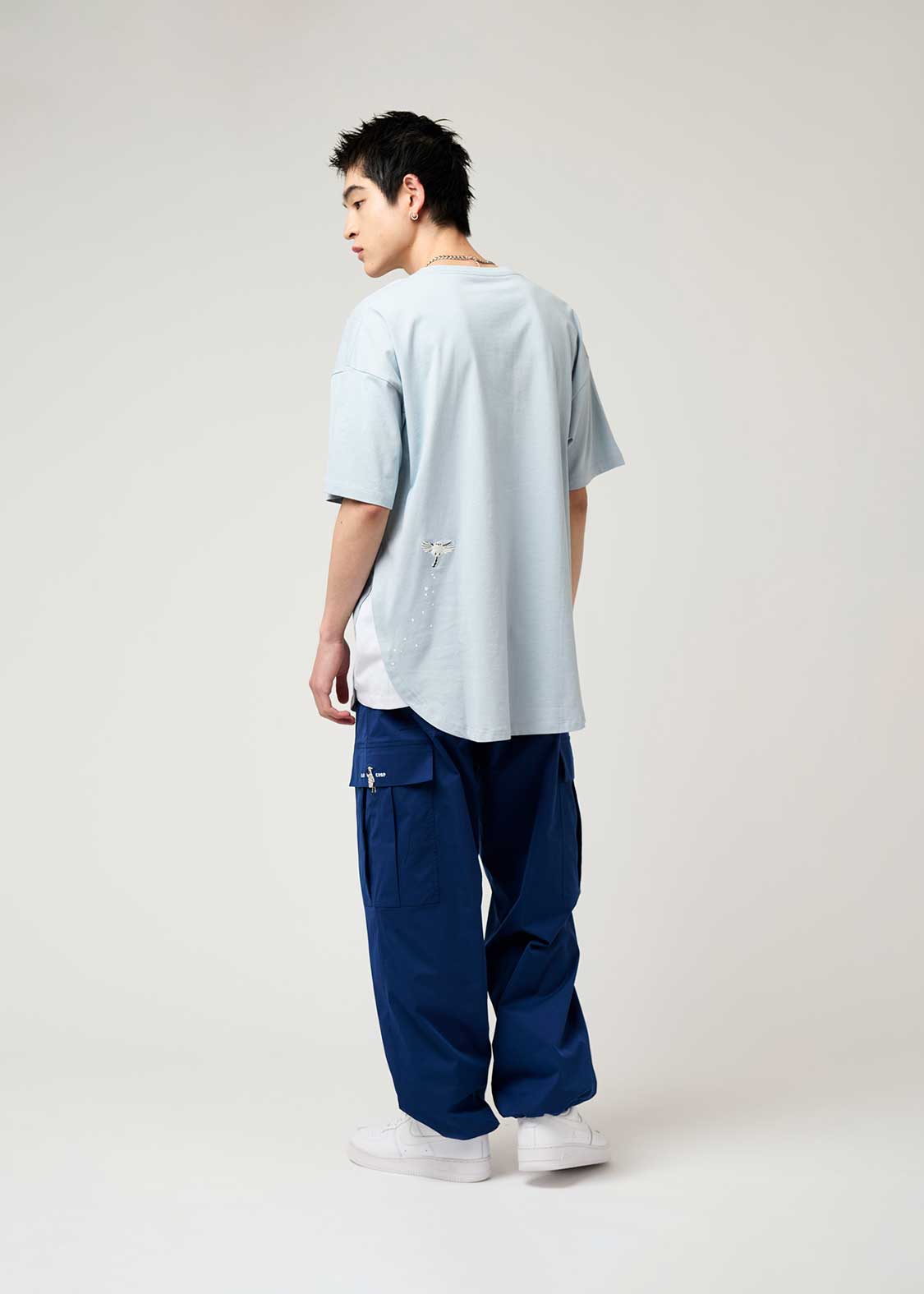 Side Gusset Short Sleeve Tee (Shimaenaga 2) - Image 9