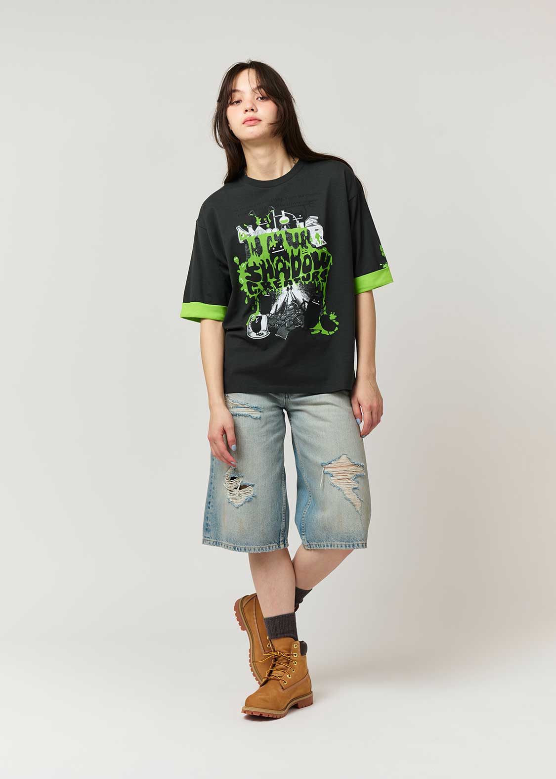 Beautiful Shadow Creature Poster | Big Silhouette Roll-up T-shirt - Image 10