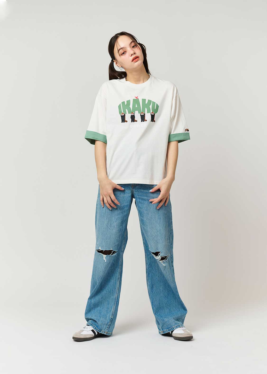 Ikaku Power | Big Silhouette Roll-up T-shirt - Image 10