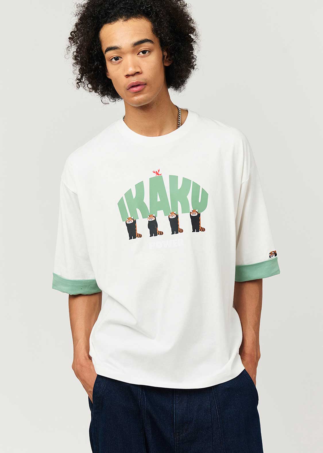 Ikaku Power | Big Silhouette Roll-up T-shirt - Image 7
