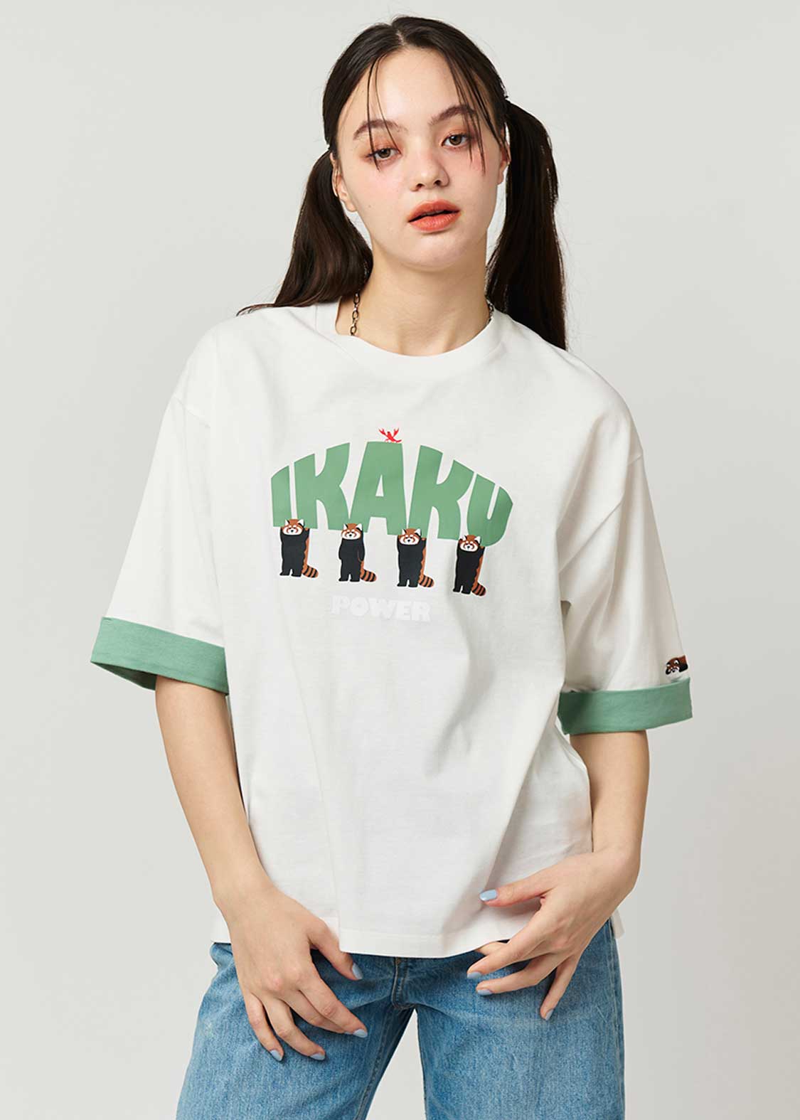 Ikaku Power | Big Silhouette Roll-up T-shirt - Image 9