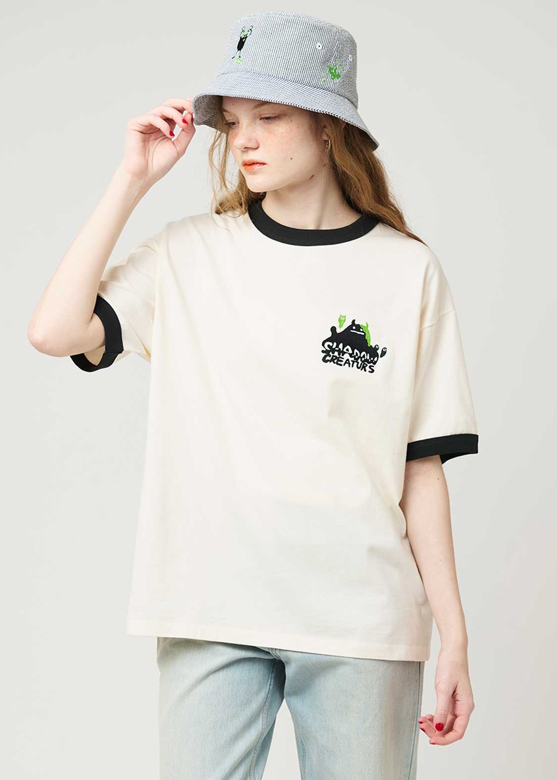 Beautiful Shadow Creature | Big Silhouette Trim T-shirt - Image 9