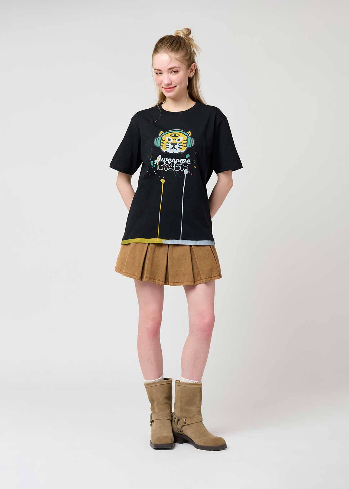 Basic Tshirt (Awesome Tiger Rock Calm) - Image 2