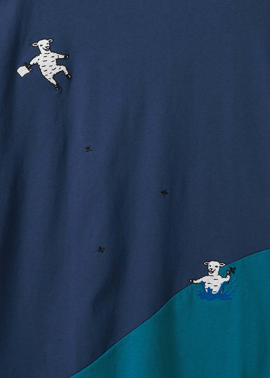 Sea Side Switching Big Silhouette Short Sleeve Tee (Lamb Chop NINJA) - Image 5