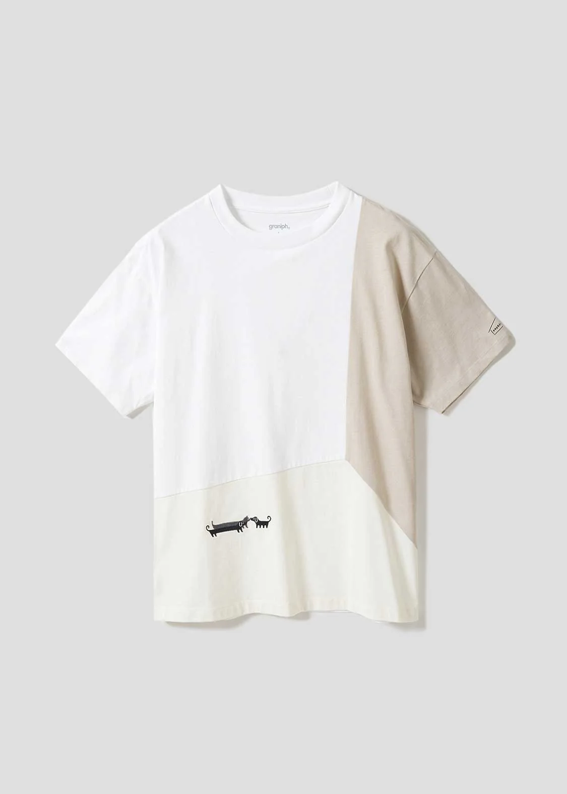 Nagasugiru Inuha Nagasugiru Nekoha | My Home Switching Big Silhouette T-Shirt