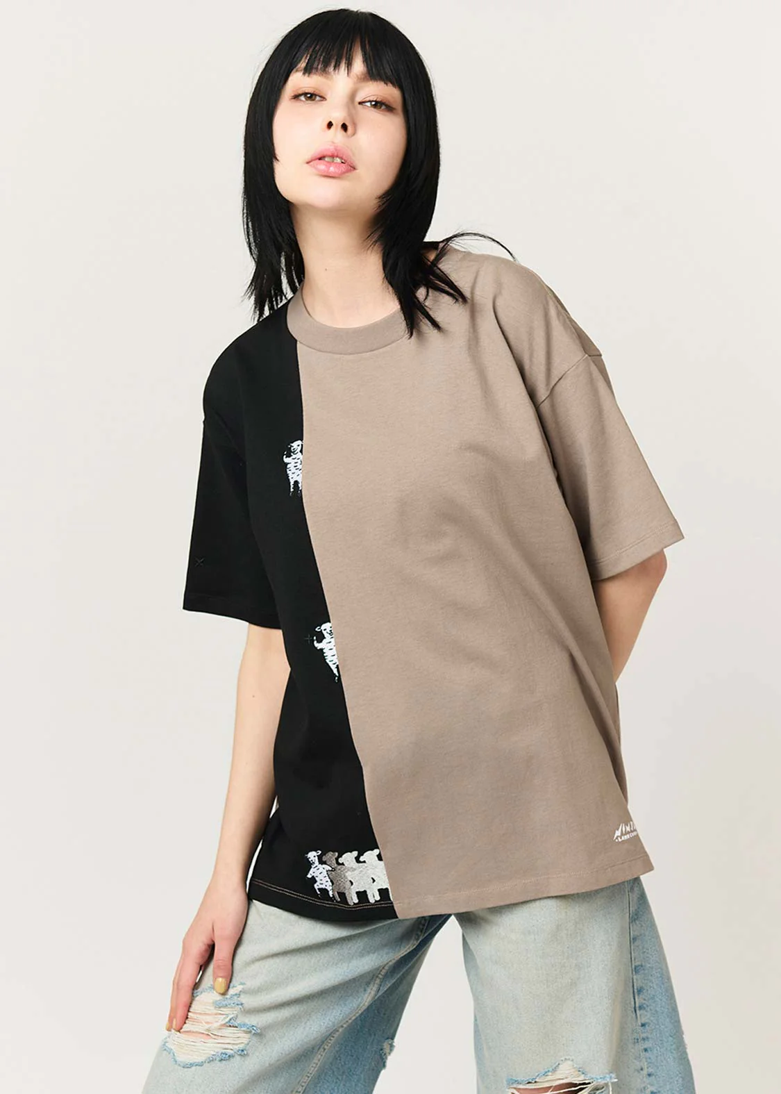 Big Silhouette Short Sleeve Tshirt (Lamb Chop NINJA) - Image 10