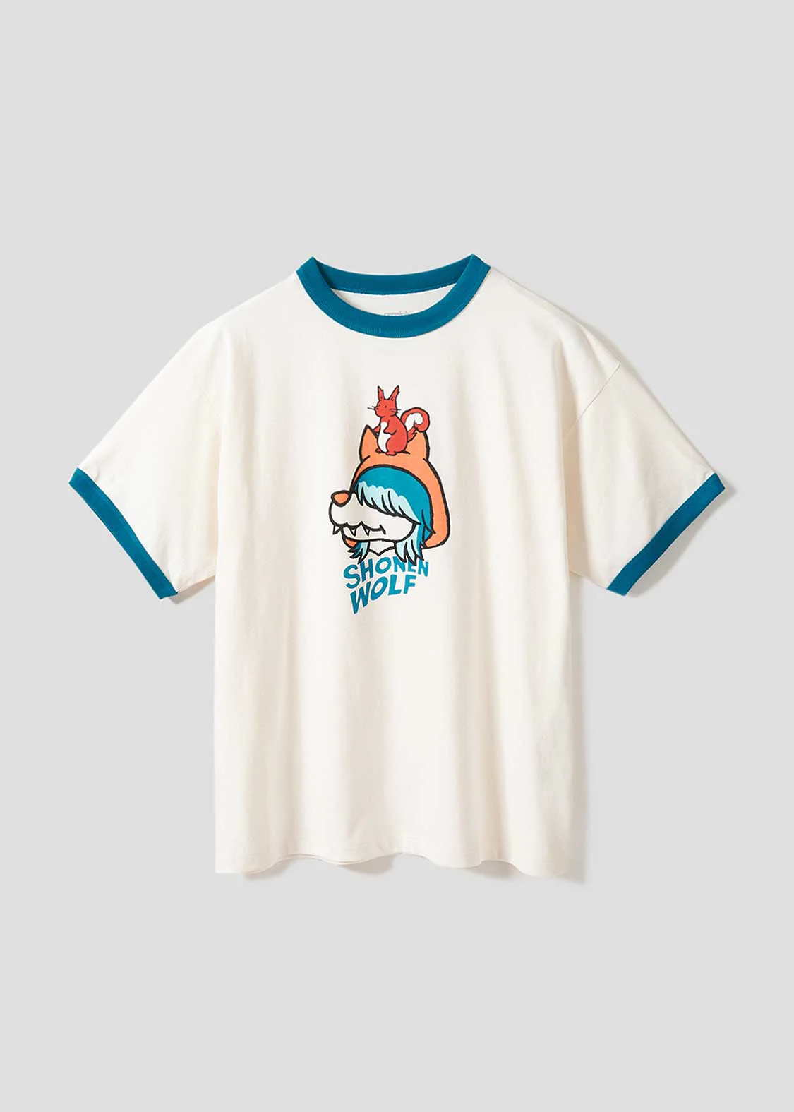 Shonen Wolf | Big Silhouette Trim T-Shirt