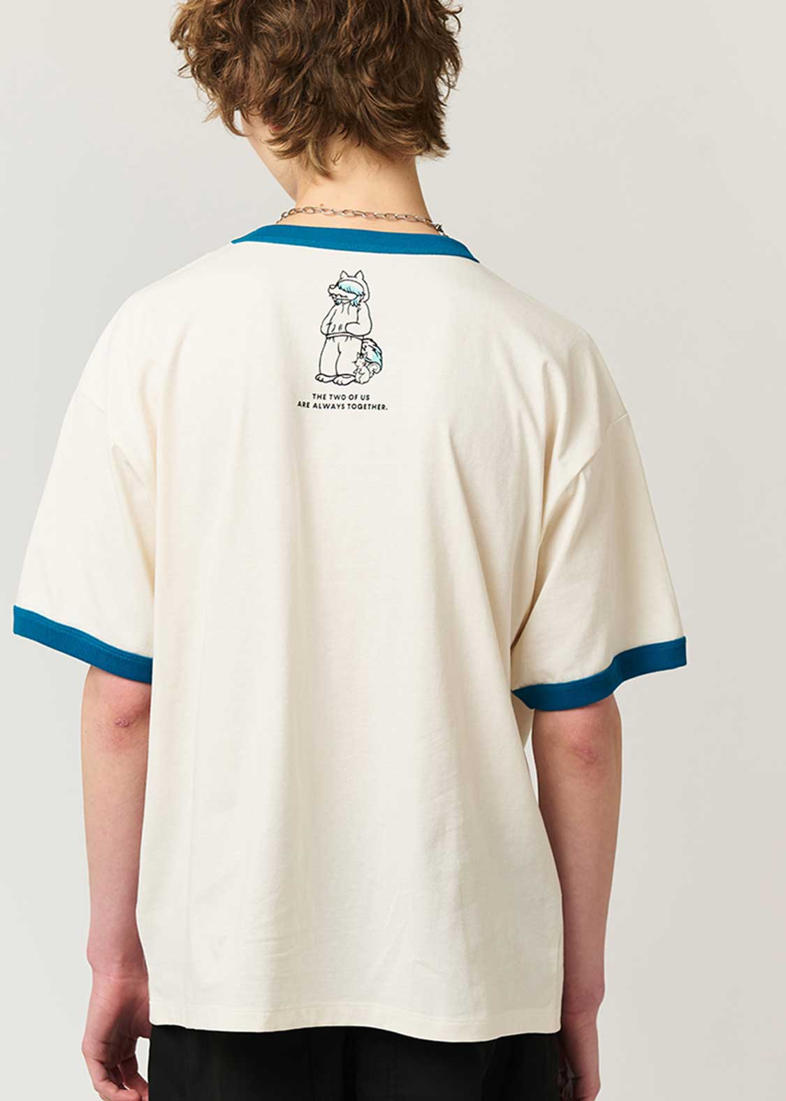 Shonen Wolf | Big Silhouette Trim T-Shirt - Image 6