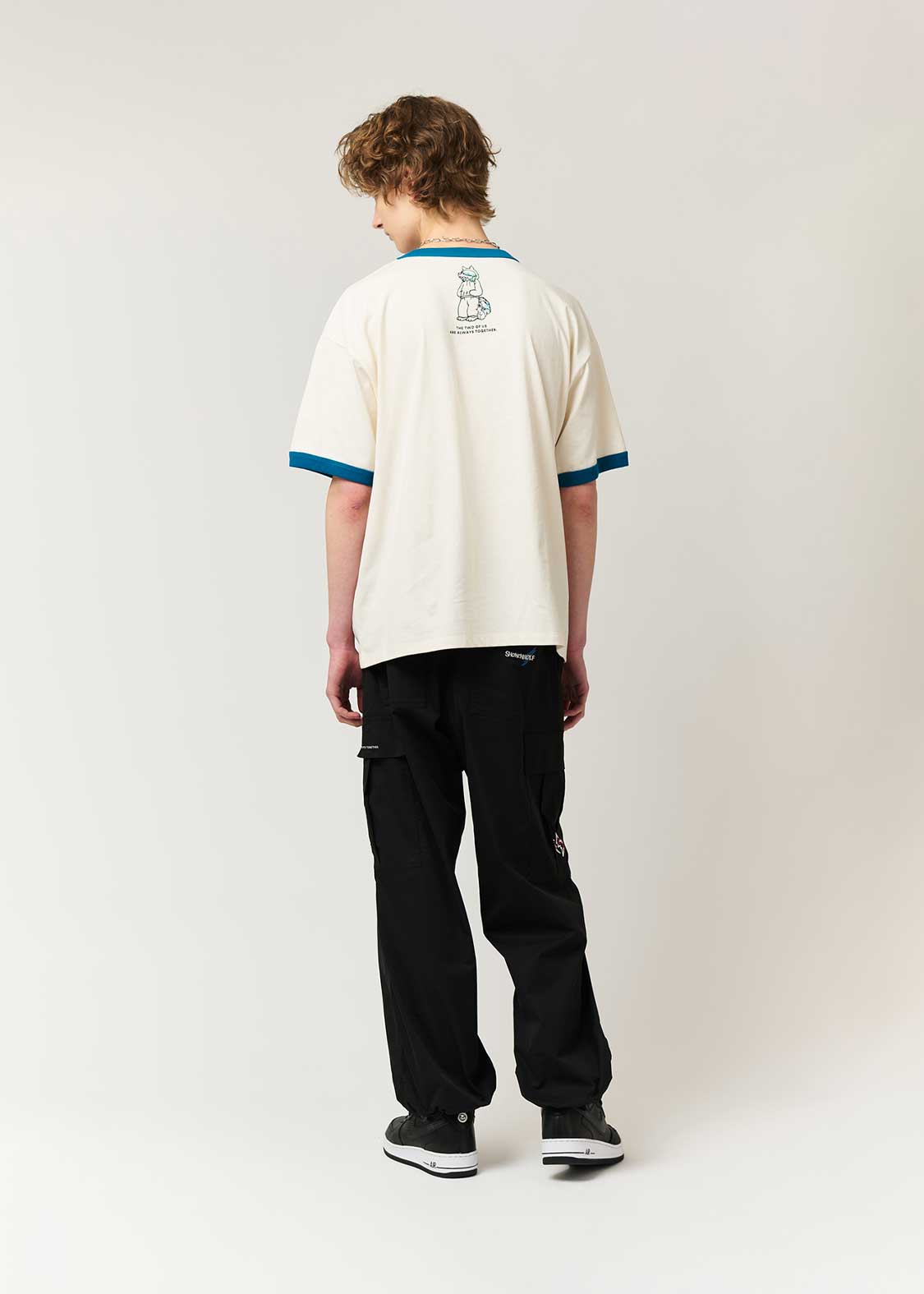 Shonen Wolf | Big Silhouette Trim T-Shirt - Image 8