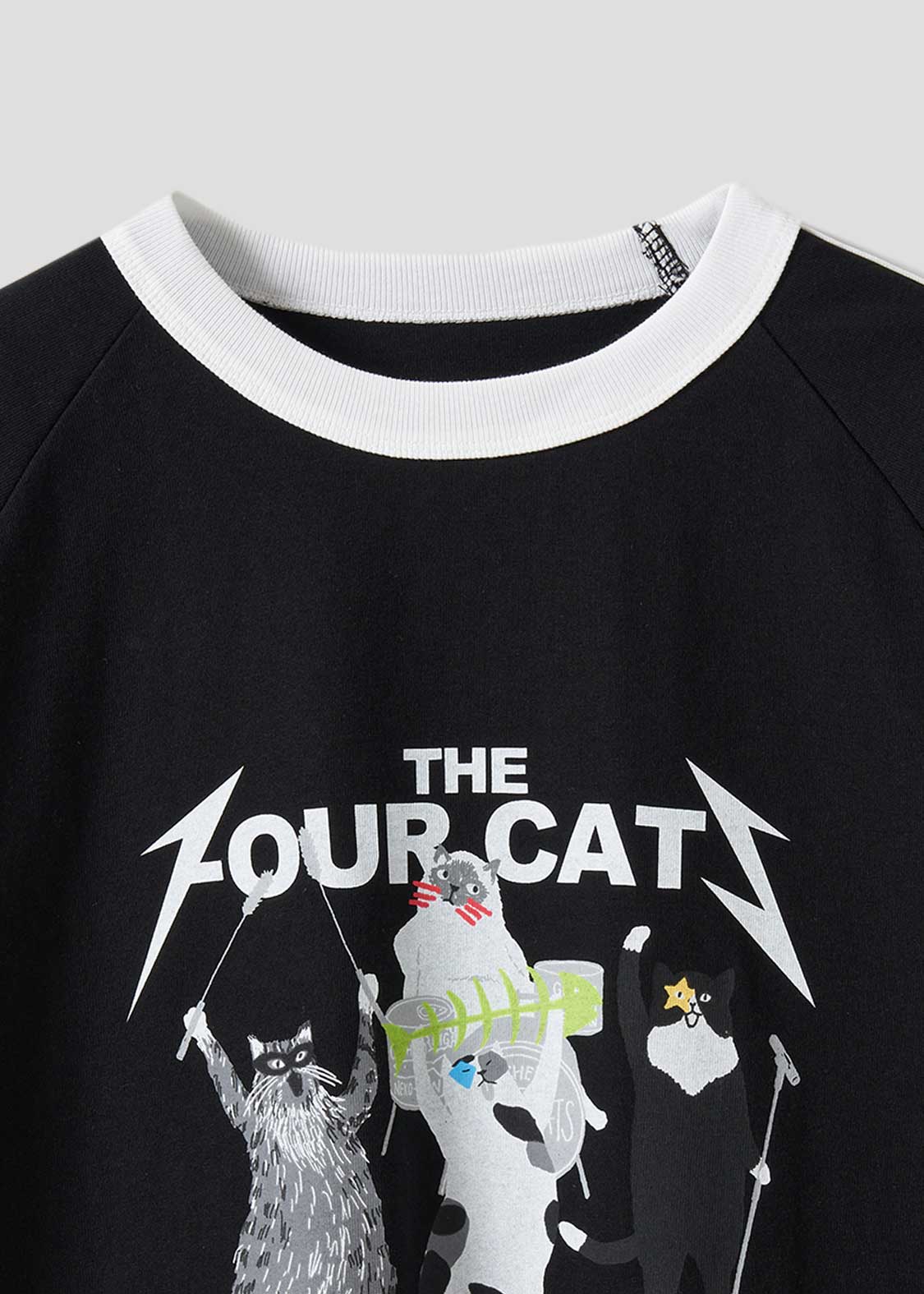 The Four Cats Band | Line T-Shirt - Image 3