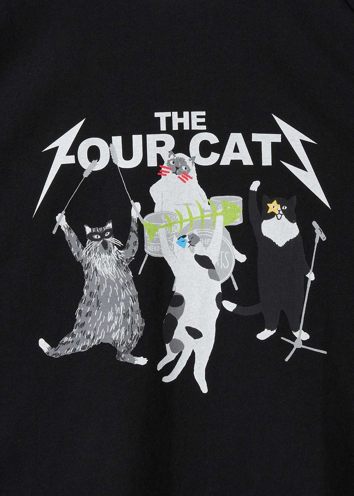The Four Cats Band | Line T-Shirt - Image 4