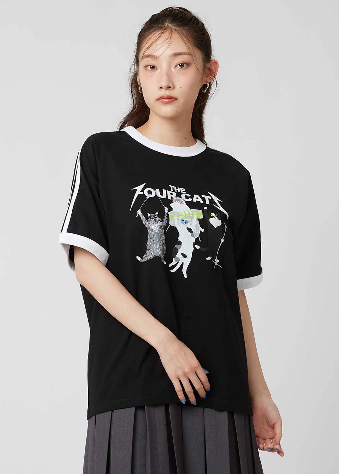 The Four Cats Band | Line T-Shirt - Image 9