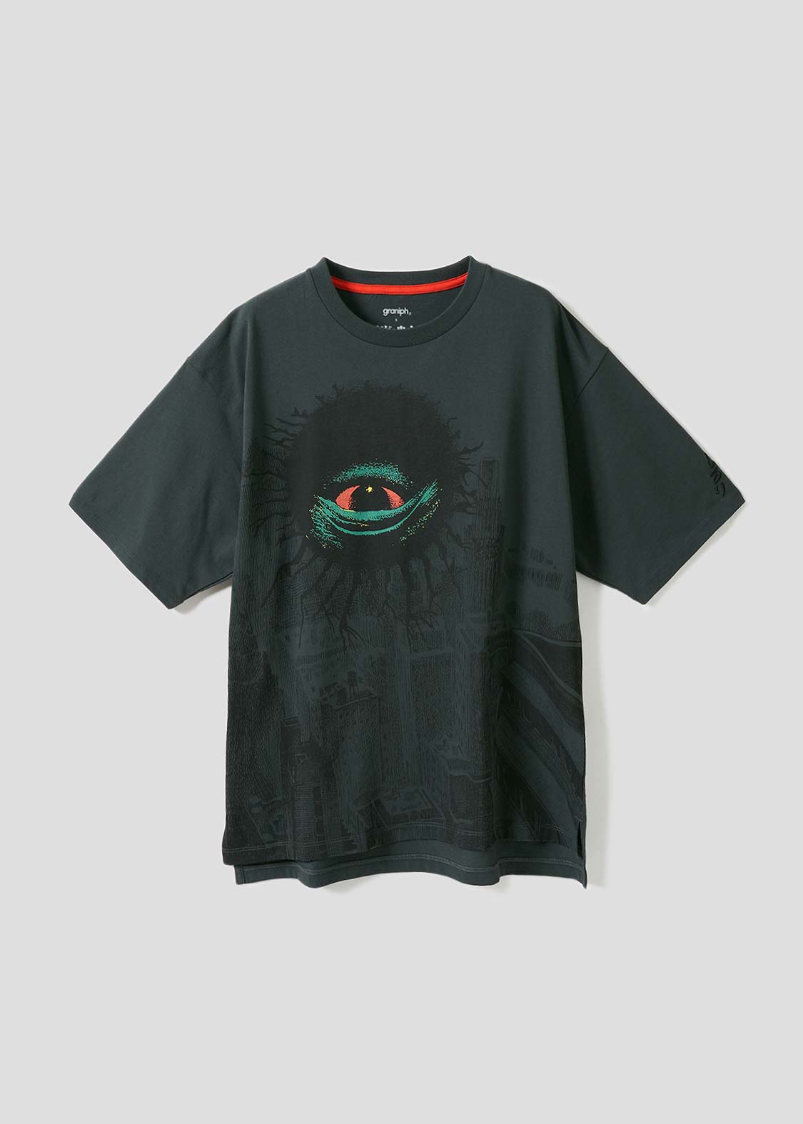 Shigeru Mizuki Big Silhouette Half Sleeve Tee (Shigeru Mizuki_Backbeard)
