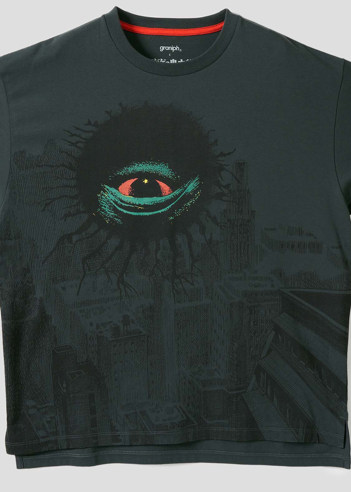 Shigeru Mizuki Big Silhouette Half Sleeve Tee (Shigeru Mizuki_Backbeard) - Image 5