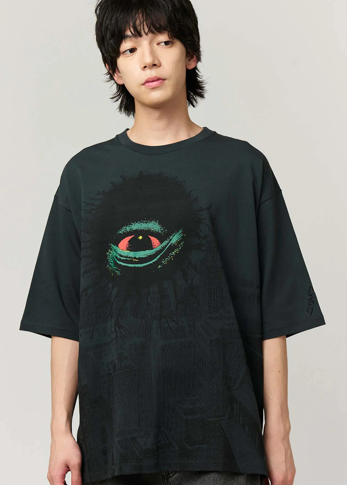 Shigeru Mizuki Big Silhouette Half Sleeve Tee (Shigeru Mizuki_Backbeard) - Image 7