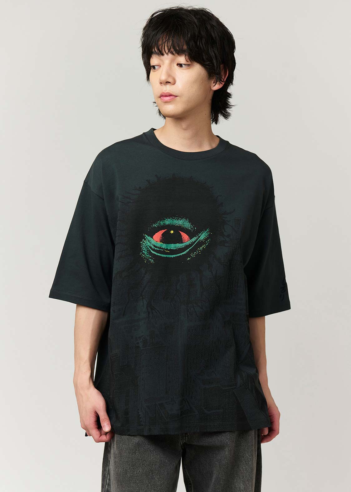 Shigeru Mizuki Big Silhouette Half Sleeve Tee (Shigeru Mizuki_Backbeard) - Image 8