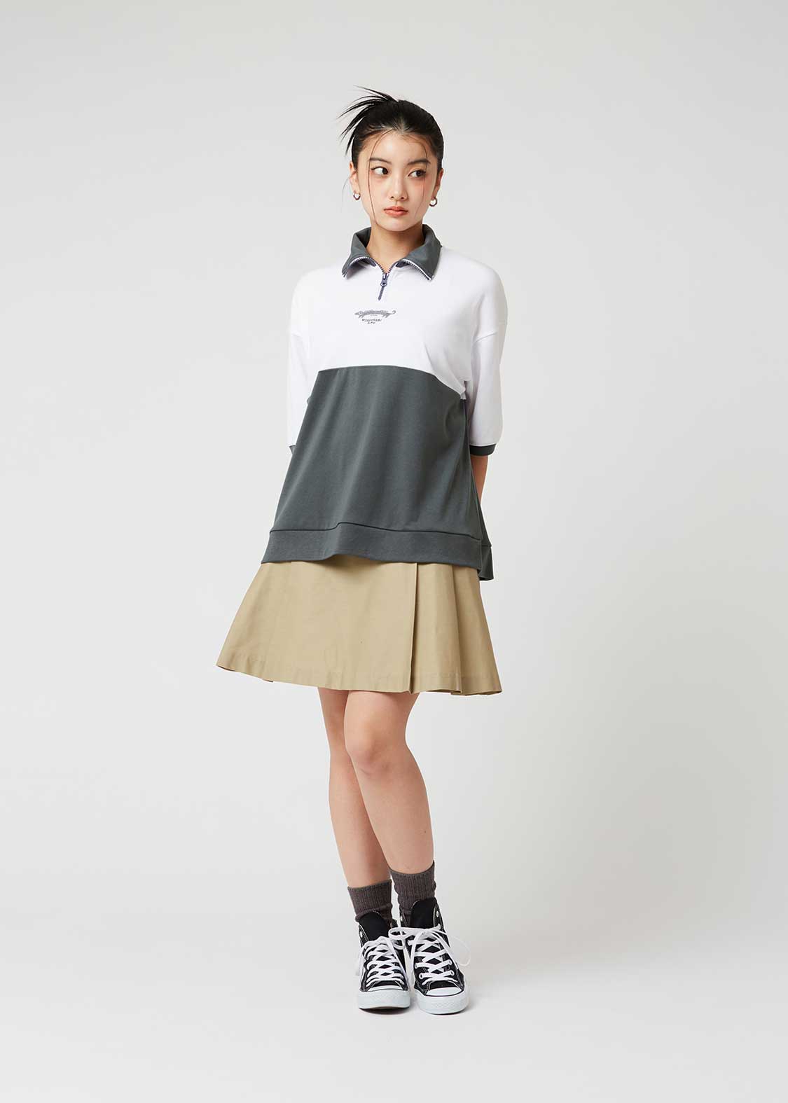 Hiesugiruinu (Nagasugiruinu) | Half-Zip Big Silhouette T-Shirt - Image 10