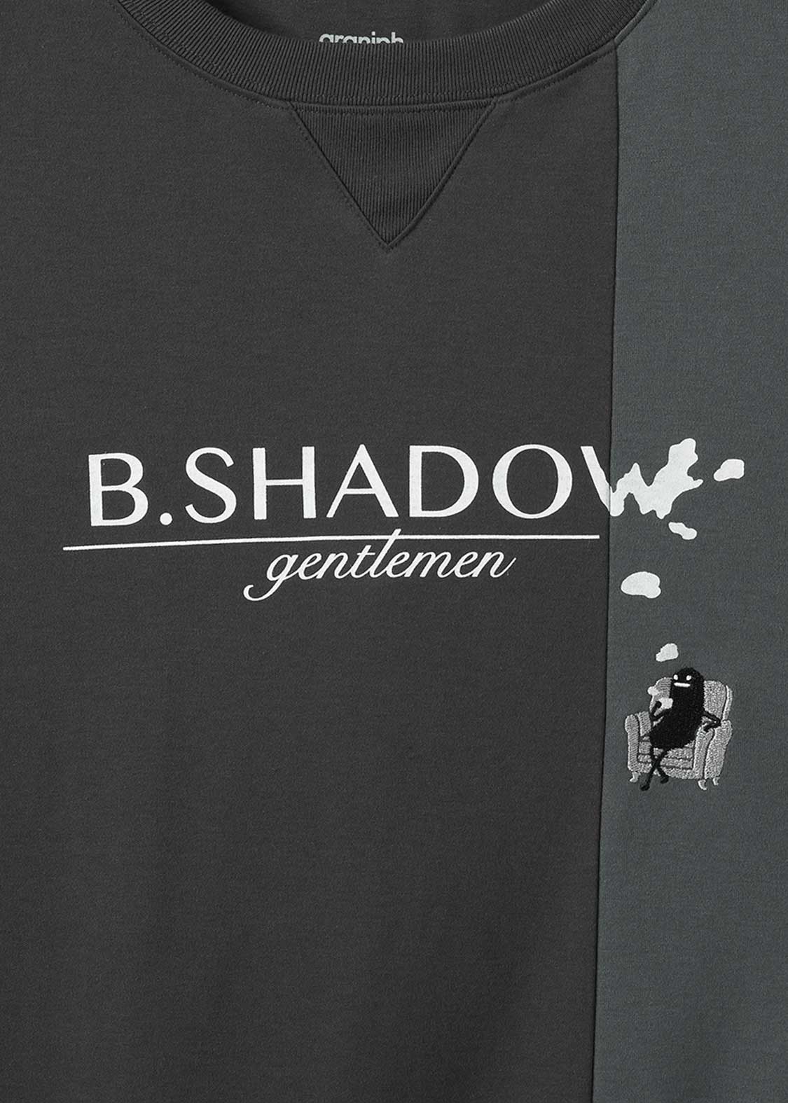 Beautiful Shadow Gentlemen | Big Silhouette T-Shirt With Switching - Image 3