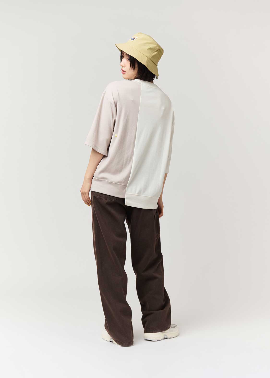 Ikaku Supai | Big Silhouette T-Shirt With Switching - Image 10