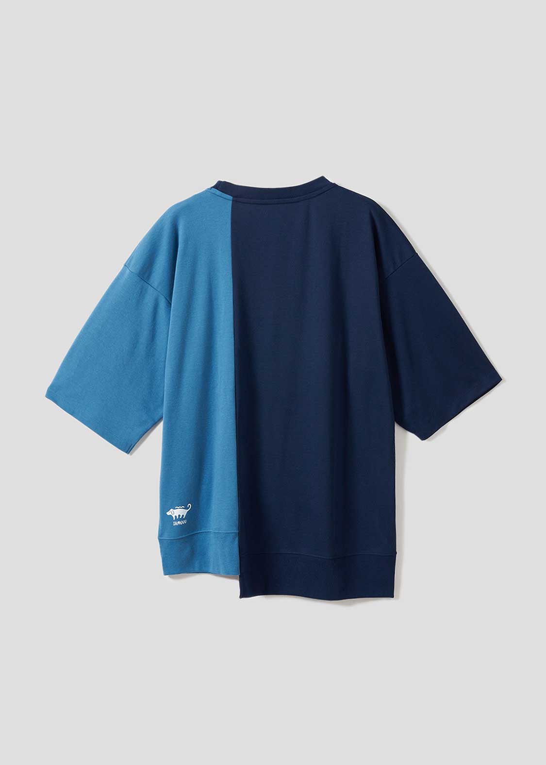 Hiesugirinu (Nagasugiru) | Big Silhouette T-Shirt With Switching - Image 2