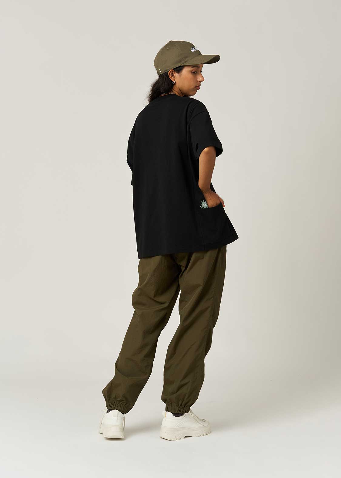 Beautiful Shadow Wild Things Black | Side Pocket Oversized T-Shirt - Image 10