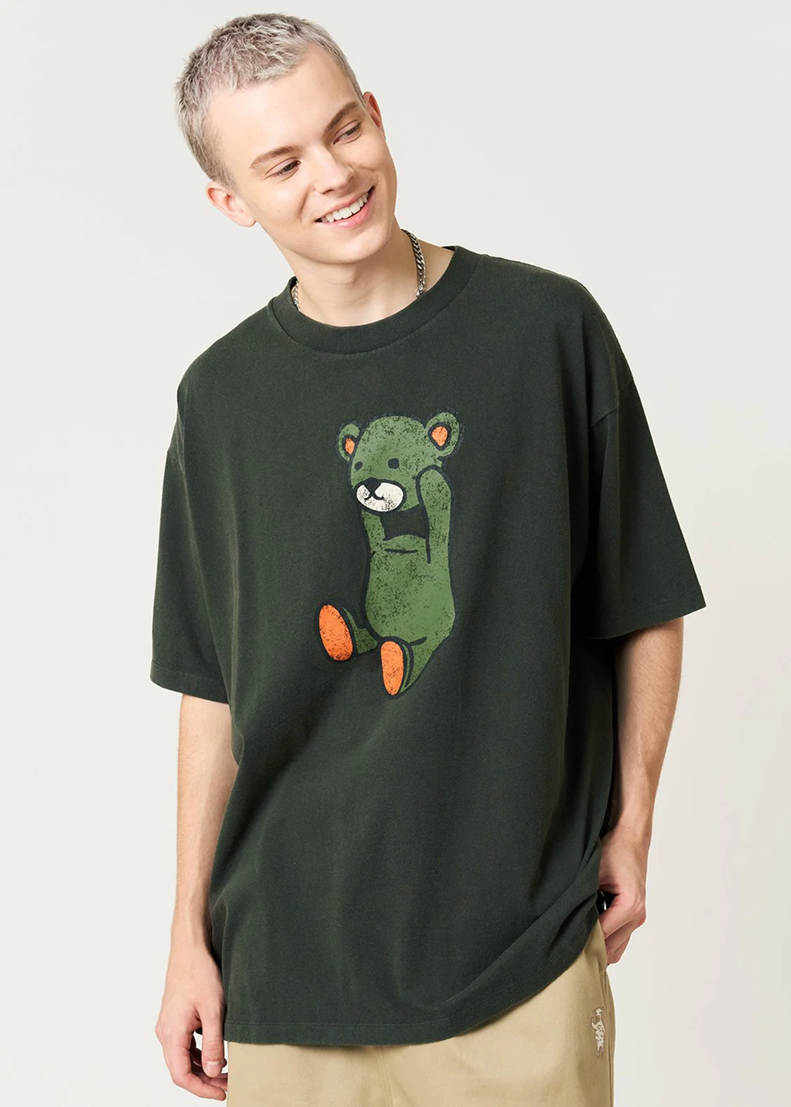 Control Bear 2 | Snow Wash Oversized T-Shirt - Image 6