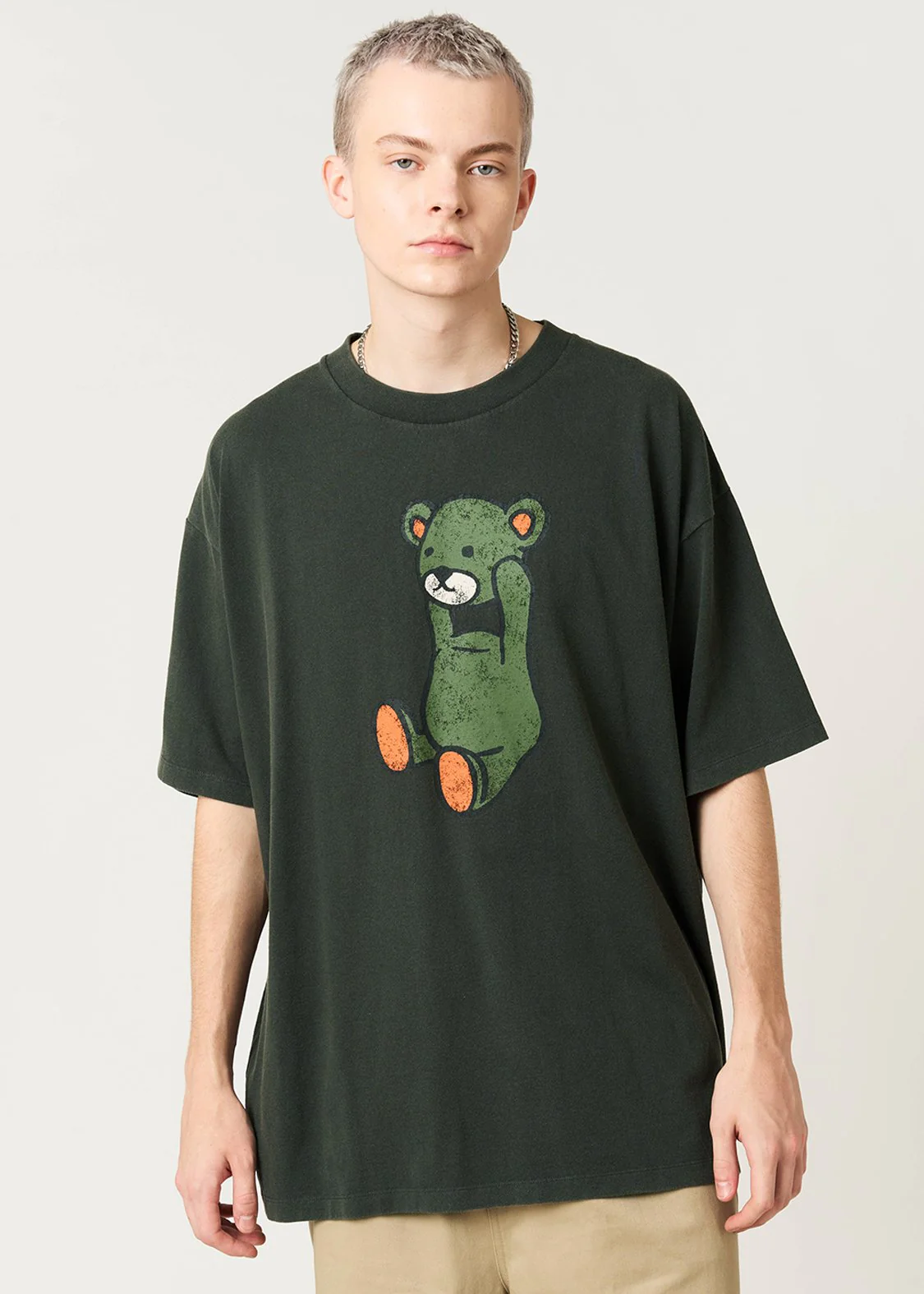 Control Bear 2 | Snow Wash Oversized T-Shirt - Image 7