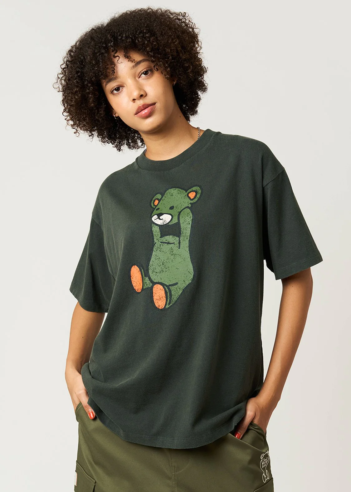 Control Bear 2 | Snow Wash Oversized T-Shirt - Image 9