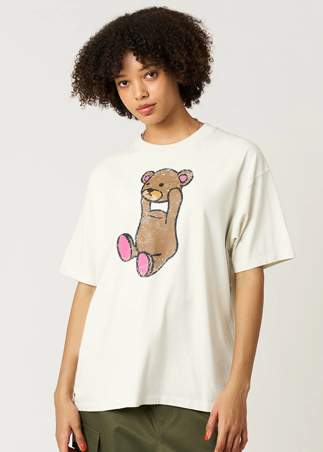 Control Bear | Snow Wash Oversized T-Shirt - Image 9