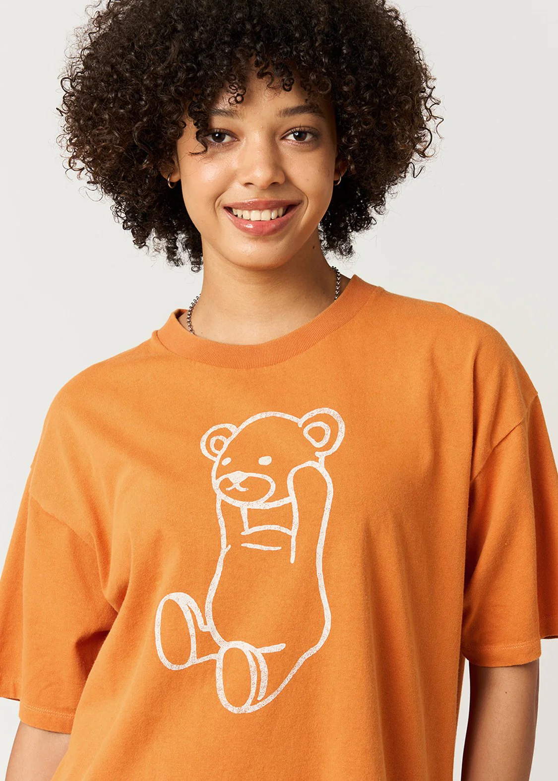 Control Bear 3 | Snow Wash Oversized T-Shirt - Image 6
