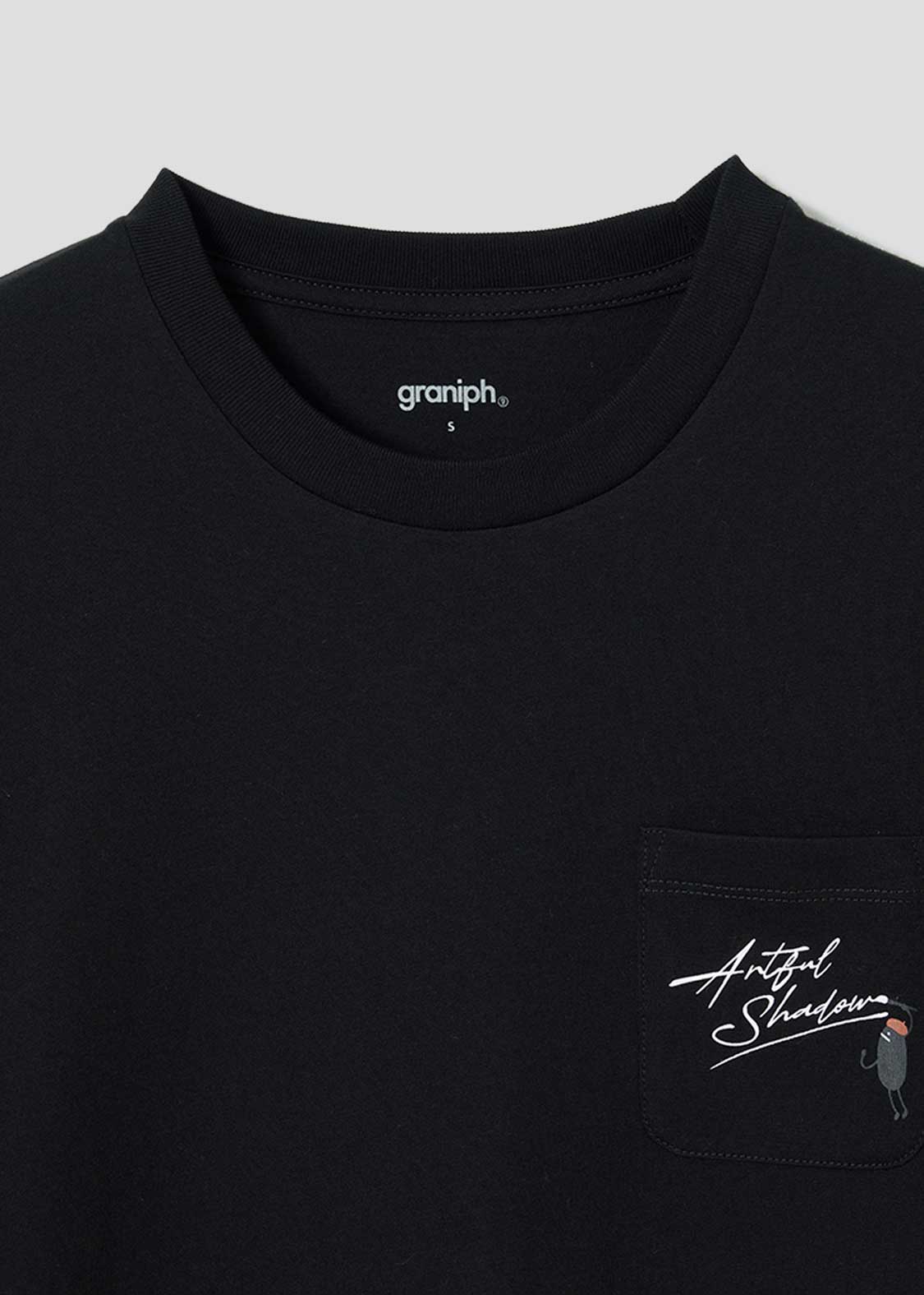 Artful Shadow Black | Pocket T-Shirt - Image 3