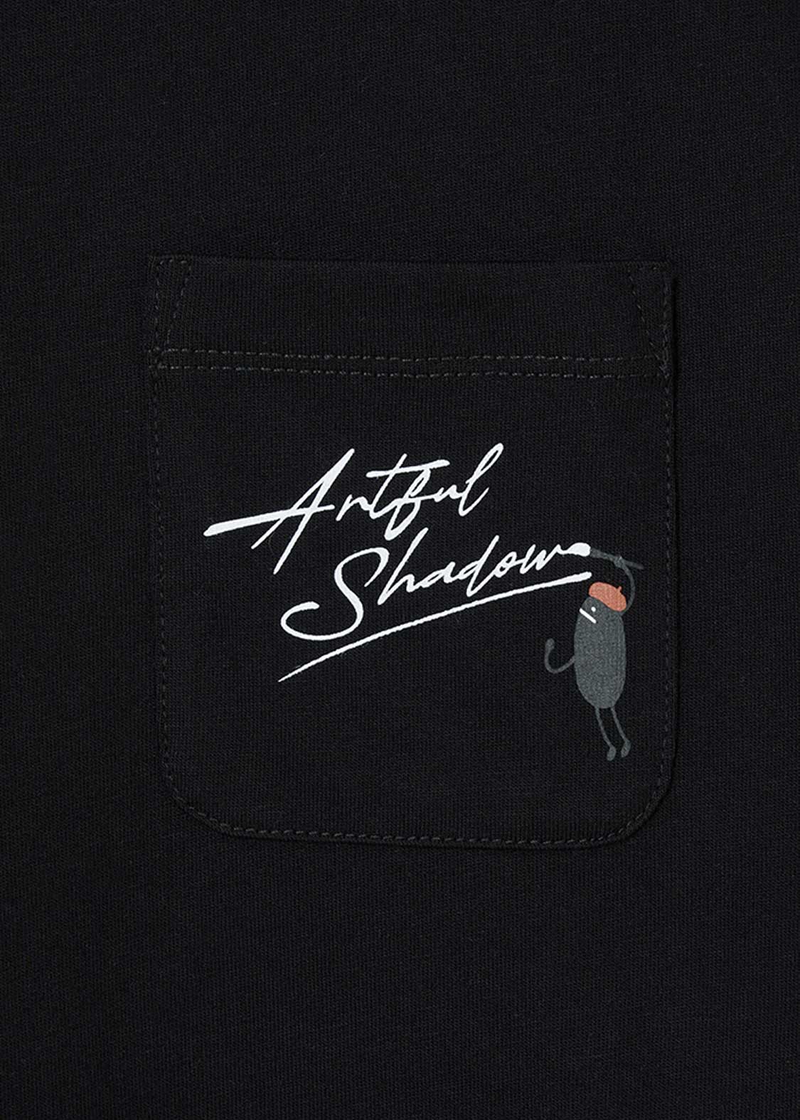 Artful Shadow Black | Pocket T-Shirt - Image 5