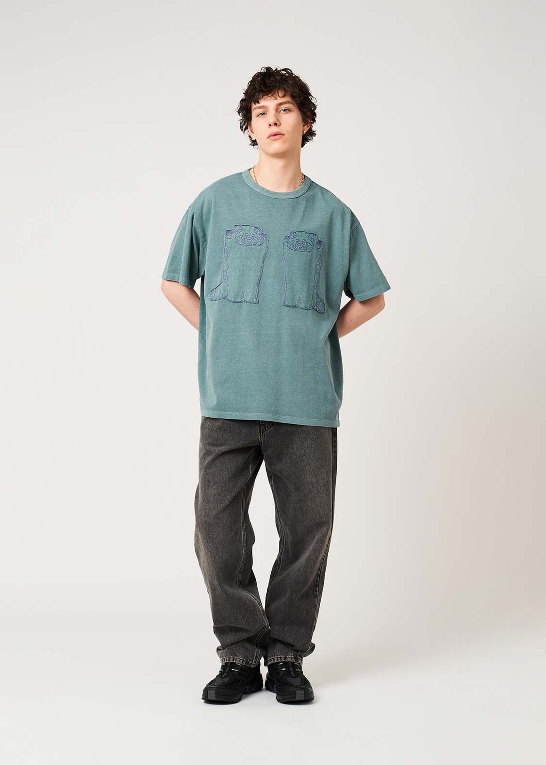 Ikaku | Pigment Big Silhouette T-Shirt - Image 8