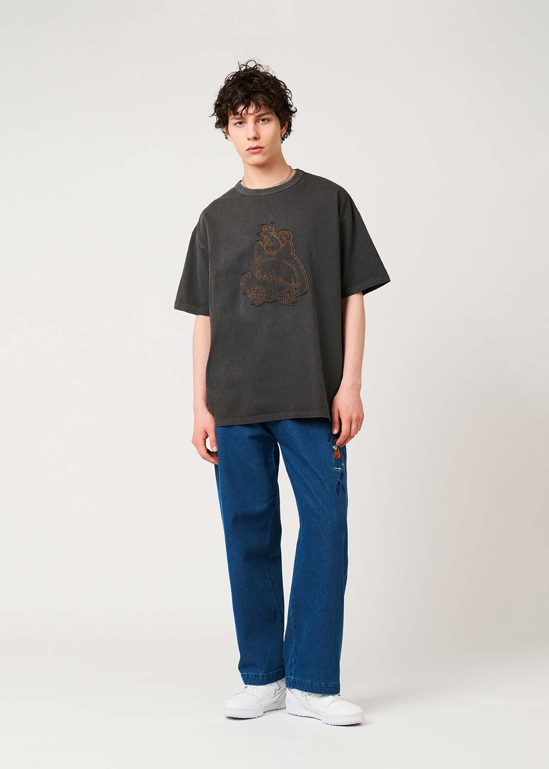 Shounen Wolf A | Pigment Big Silhouette T-Shirt - Image 8