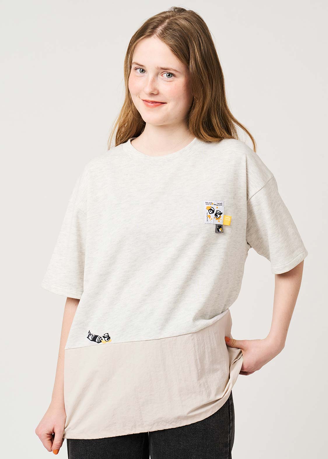 Rolling Pandas Painting | Oversized T-Shirt - Image 6