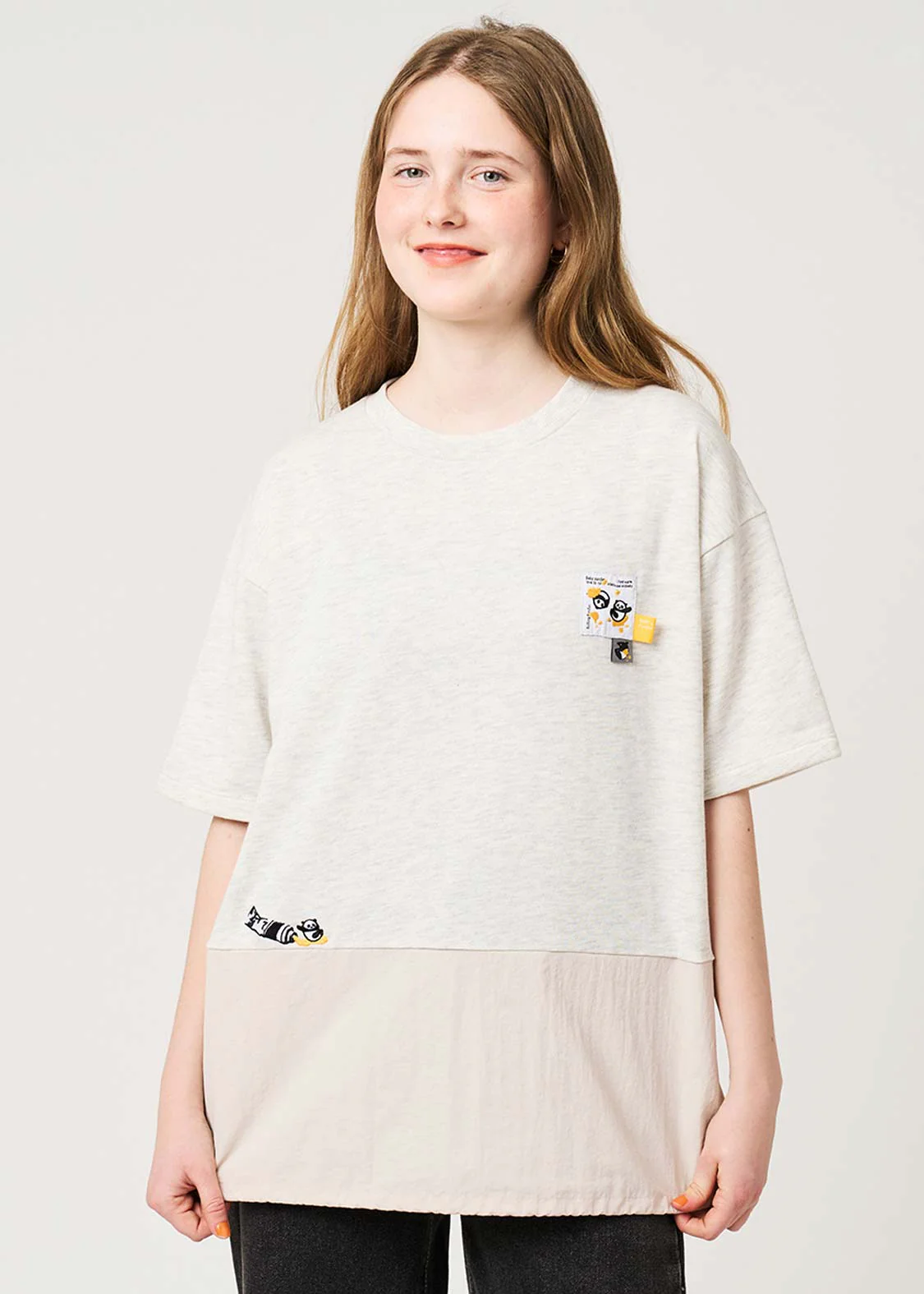 Rolling Pandas Painting | Oversized T-Shirt - Image 9