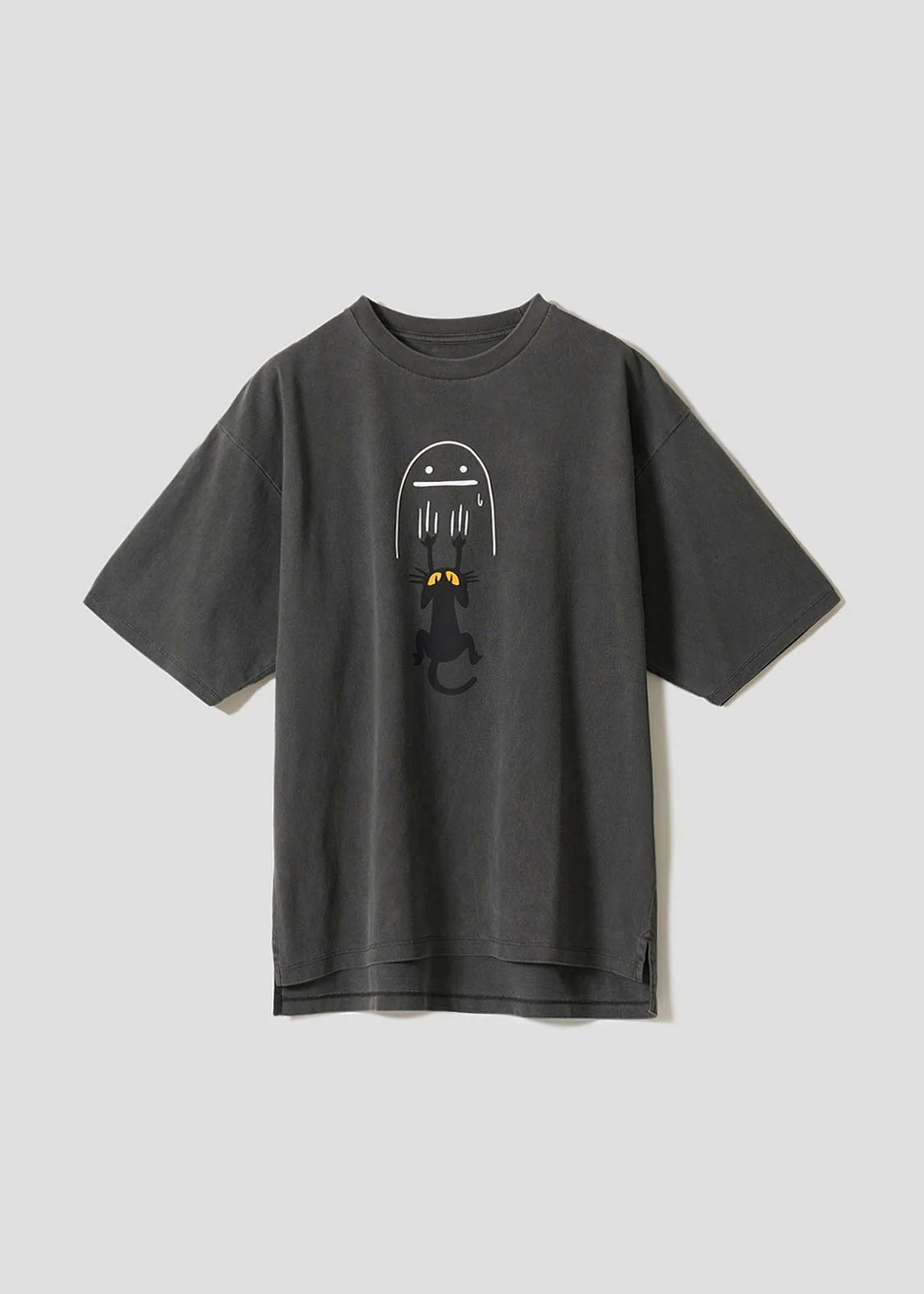 Neko Kaburi Beautiful Shadow DRK | Pigment Oversized T-Shirt
