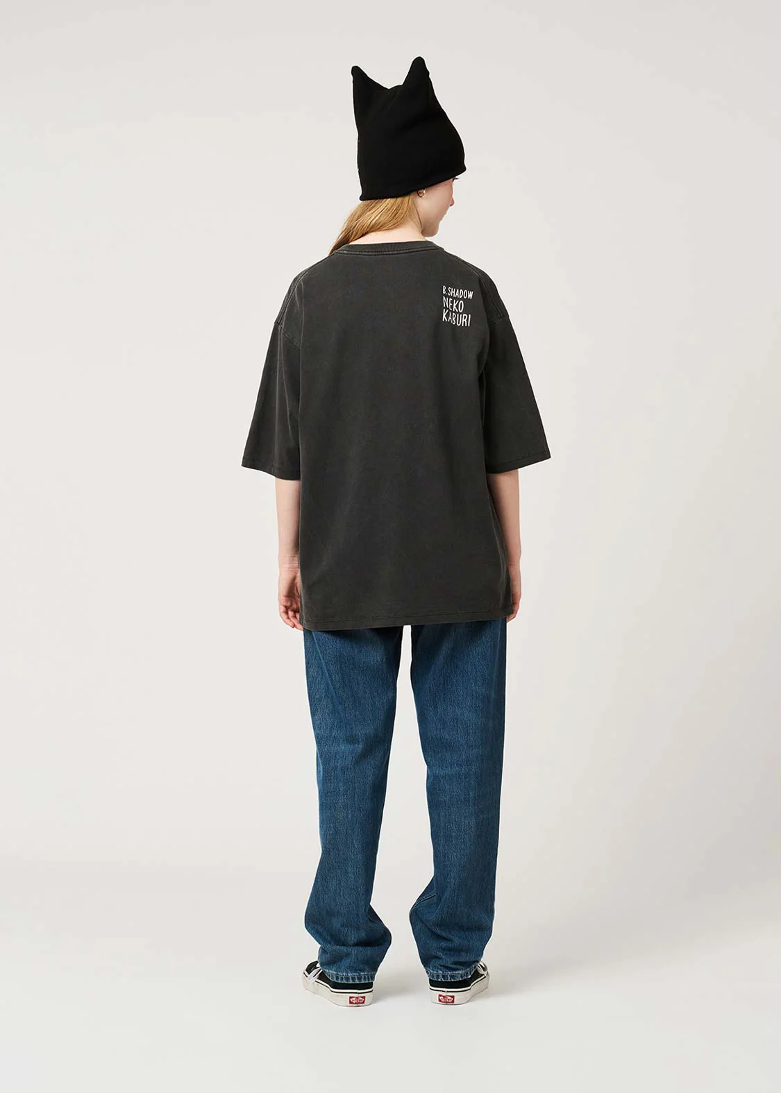 Neko Kaburi Beautiful Shadow DRK | Pigment Oversized T-Shirt - Image 10