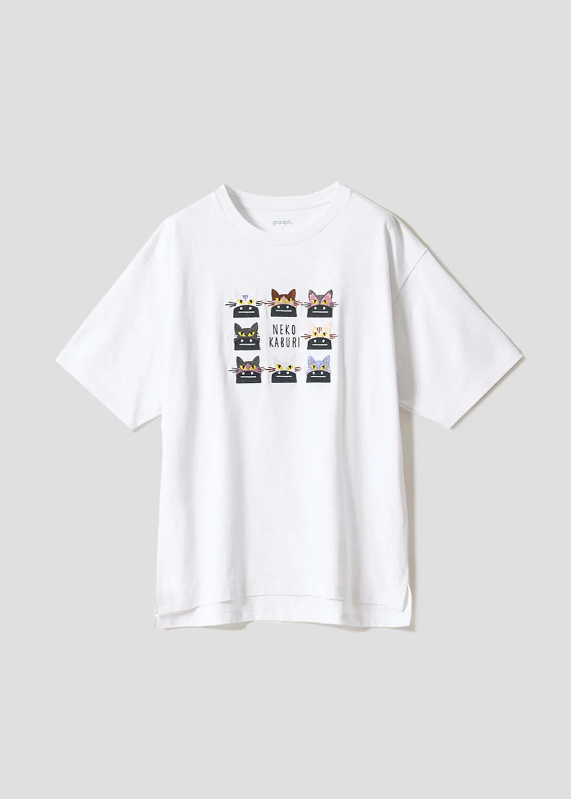 Neko Kaburi Beautiful Shadow WH | Oversized T-Shirt