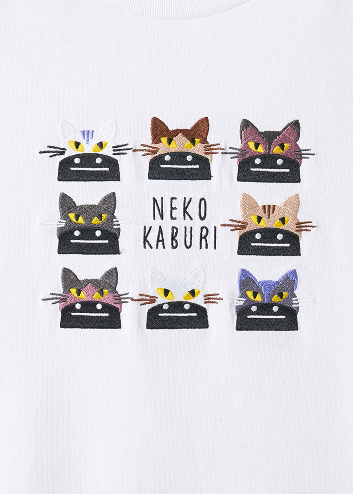 Neko Kaburi Beautiful Shadow WH | Oversized T-Shirt - Image 4