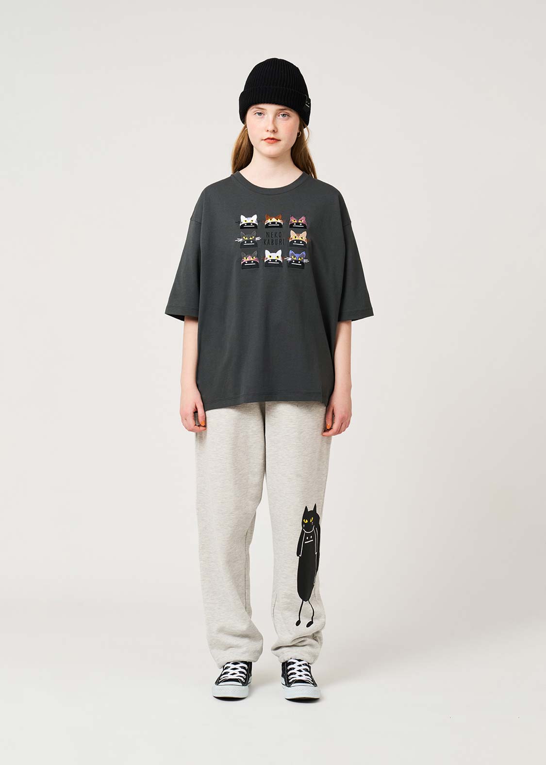 Neko Kaburi Beautiful Shadow DRK | Oversized T-Shirt - Image 10