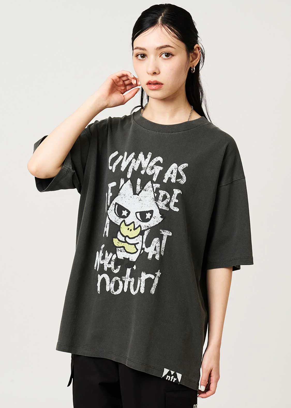 Nofuri | Pigmented Big Silhouette T-Shirt - Image 6