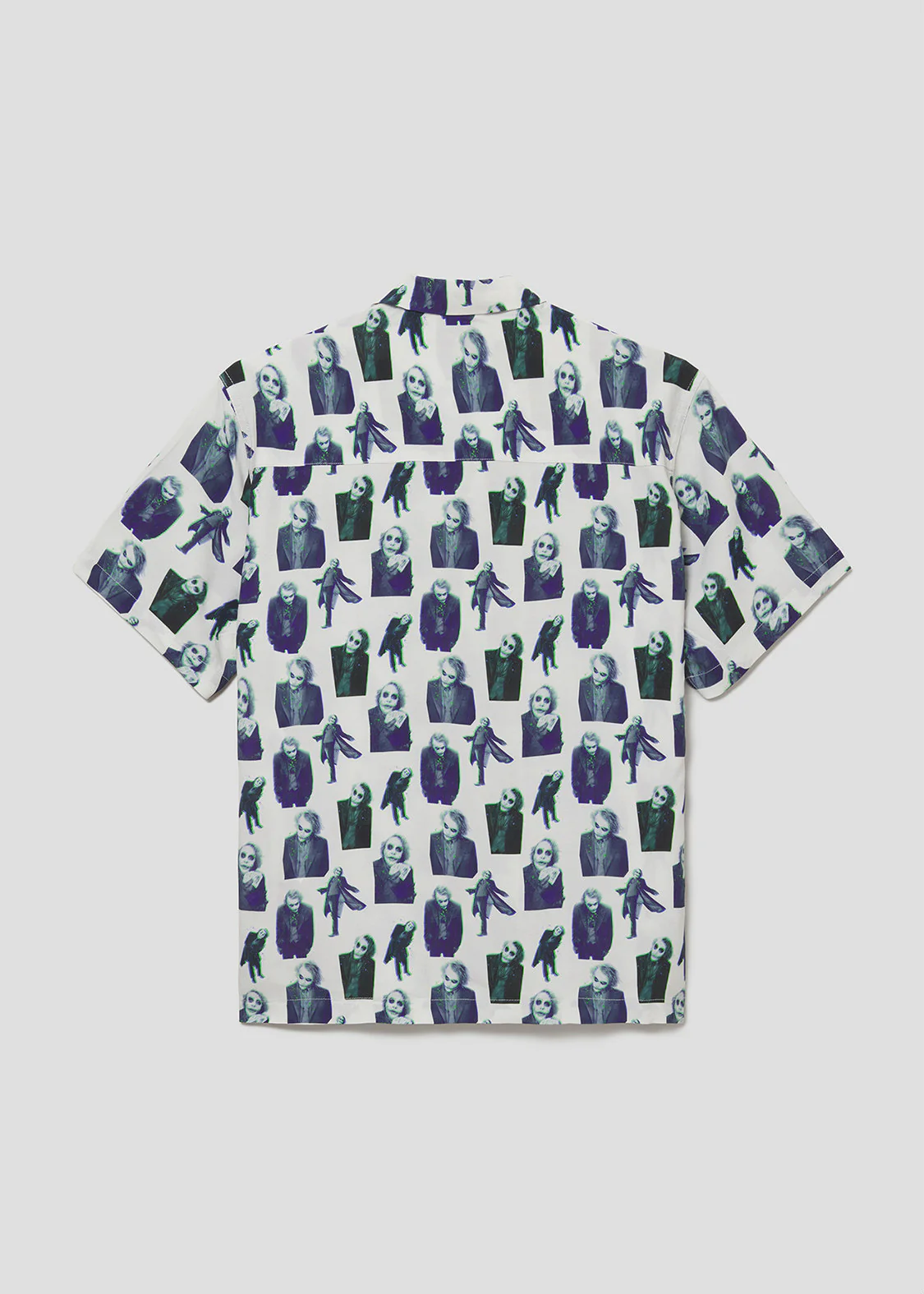 Batman Open Collar Short Sleeve Shirt (Batman_The Joker Pattern) - Image 3