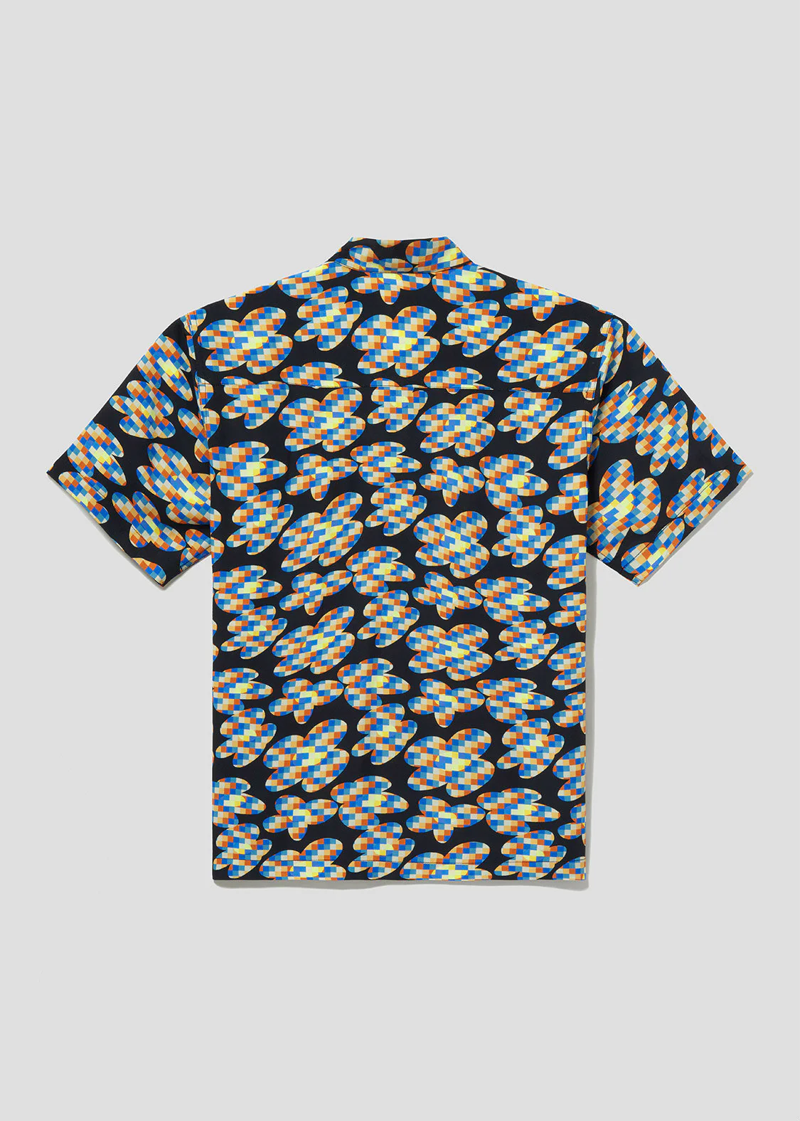 Big Silhouette Short Sleeve Shirt (Pixelized Flower) - Image 3