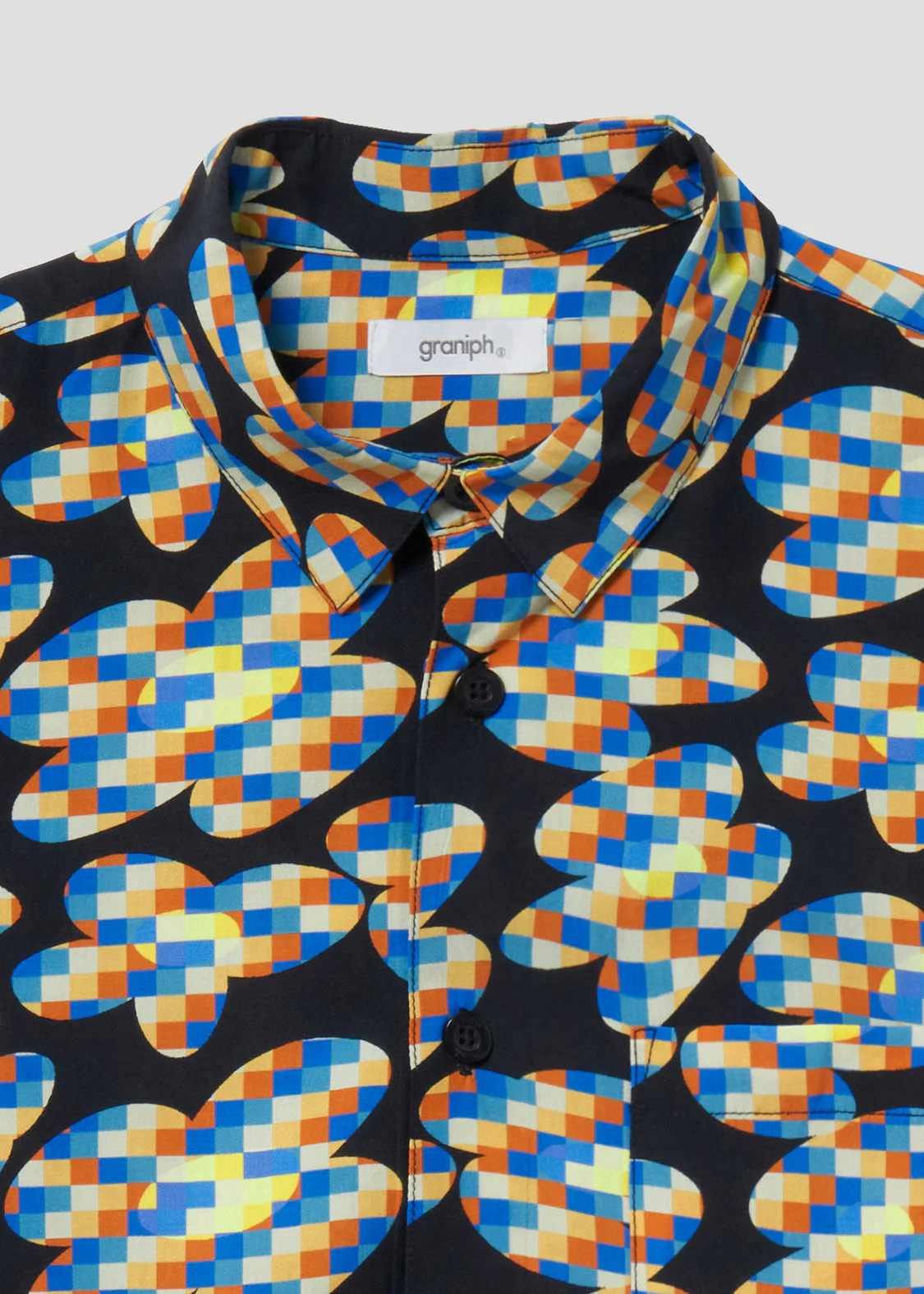 Big Silhouette Short Sleeve Shirt (Pixelized Flower) - Image 4
