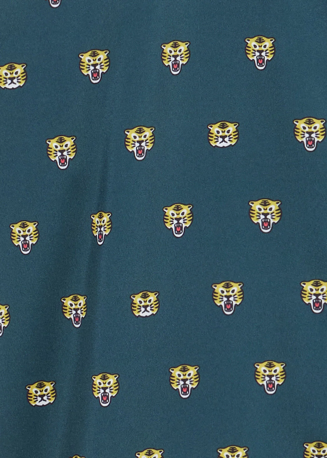 Open Collar Short Sleeve Shirt (Tiger Embroidery) - Image 5