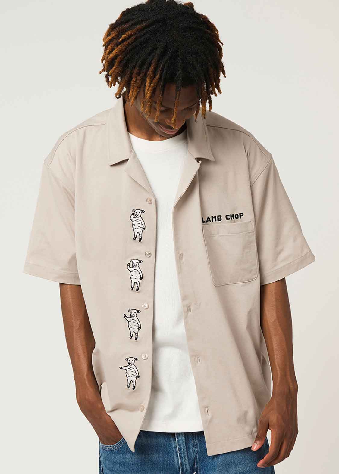 Dry Open Collar Short Sleeve Shirt (Lamb Chop) - Image 7