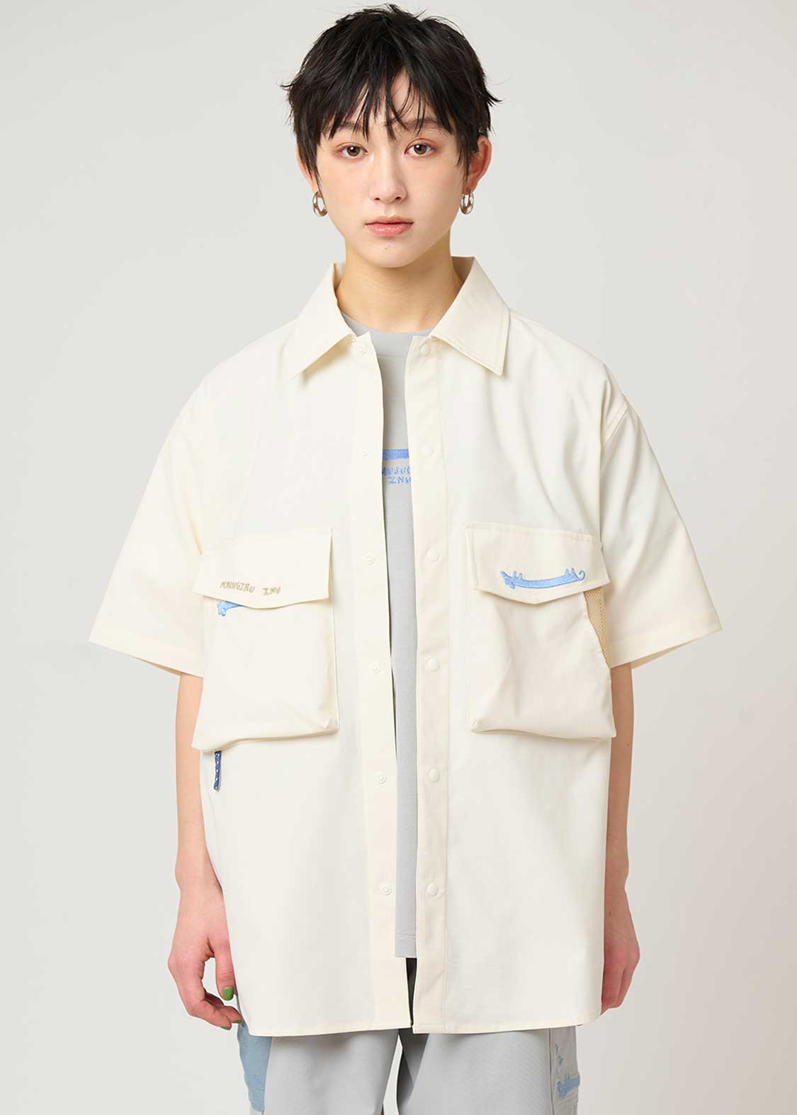 3 Pockets Short Sleeve Shirt (Nemusugiru Inu) - Image 10